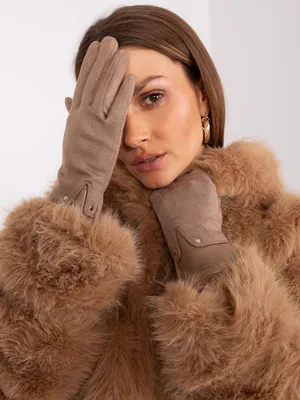 Obrázok produktu pre Wool Fashion Dámske rukavice Birdie tmavo béžová L/XL