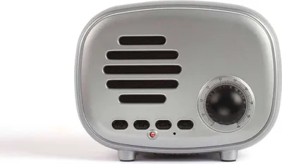 Produktbild von LIVOO Lautsprecher Bluetooth FM-Radio Mini-Retro mit Mikro Akku TES202S silber