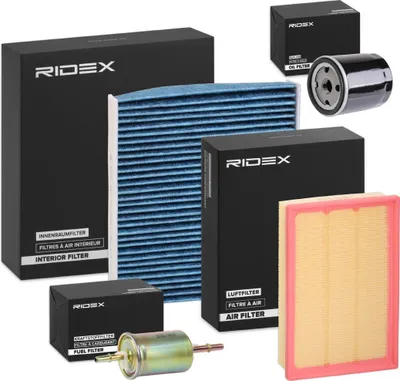 Produktbild von RIDEX Filterset Inspektionspaket Filtersatz für FORD Focus II Schrägheck (DA, HCP, DP) Focus II Kombi (DA, FFS, DS) FOCUS II Cabriolet