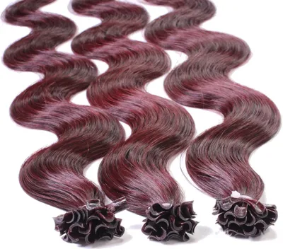 Obrázok produktu pre Bonding Extensions Pravé vlasy #55/66 Svetlo hnedá Intenzívna fialová-intenzívna 0,5 g