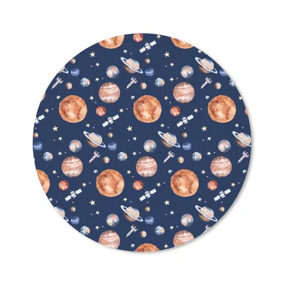 Produktbild von MuchoWow® Mauspad Mousepad Weltraum - Planeten - Muster - Kinder - Kinder - Kind 50x50 cm - Mousepads - Maus Mat - Pad - Mausunterlage - Vinyl