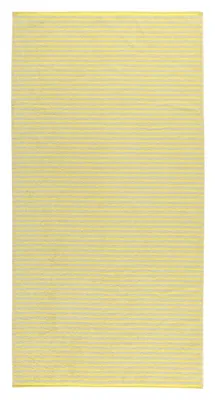 Immagine prodotto di Telo doccia - Giallo - Bianco - Cotone - 70 x 140 cm - a righe