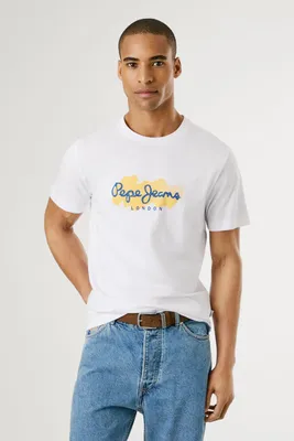 Image de T-shirt Pepe Jeans pour homme MILTON TEE, imprimé, en jersey, manches courtes
