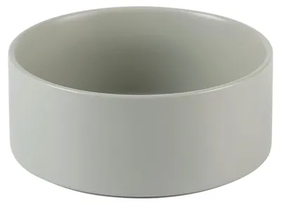 Image de Gamelle pour chien en céramique avec bord surélevé - Antidérapante - Gris - 15 cm