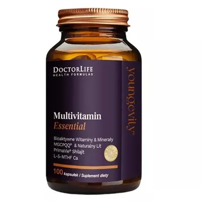 Obrázok produktu pre Doctor Life Multivitamin Essential Bioaktywne witaminy & minerały, 100 kapsułek