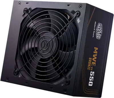 Produktbild von MWE BRONZE 550 V3 230V (schwarz, 2x PCIe, 550 Watt)