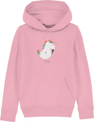 Produktbild von Mr. & Mrs. Panda Kinderpullover Einhorn Sänger 7-8 Jahre (122/128) - Baumwolle Pink - Geschenk, Hoodie, Unicorn, Disco, Sweatshirt, Hoody, Party, Sweater, Pullover, Fest