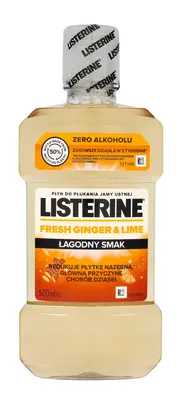 Obrázok produktu pre Listerine, Płyn do płukania jamy ustnej, Ginger & Lime, 500 ml