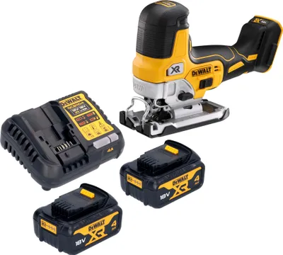 Produktbild von DeWalt DCS 335 M2 Akku Stichsäge 18 V 135 mm Brushless + 2x Akku 4,0 Ah + Ladegerät