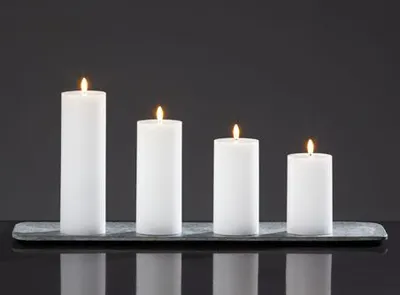Produktbild von Kaheku LED Kerze Flaca weiss 7,5 Ø 23h