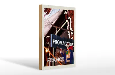 Produktbild von Holzschild Reise 20x30cm Frankreich Restaurant Fromafrie