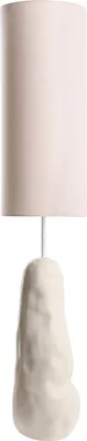 Produktbild von BELIANI Stehlampe hellbeige Keramikfuß mit hohem Stoffschirm im Naturstil