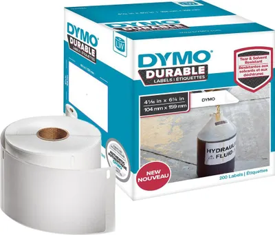 Productafbeelding van Dymo LabelWriter adreslabels - zelfklevend - wit - 104 x 159 mm - 200 labels (1 rol)