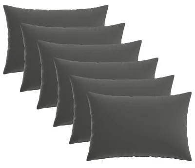 Produktbild von vidaXL Kissenbezug 6 pcs HEERLEN Anthrazit 50 x 80 cm Polyester