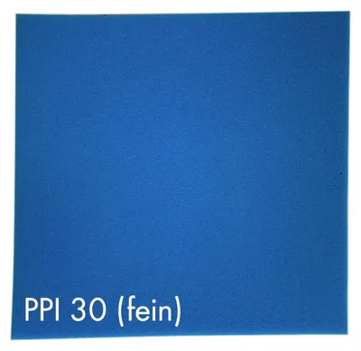 Produktbild von Pondlife Teich - Filterschaum / Filtermatte blau 50 x 50 x 3 cm fein PPI30