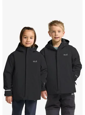 Produktbild von Jack Wolfskin Kinder Skijacke Flowline Ski Jacket Schwarz 164