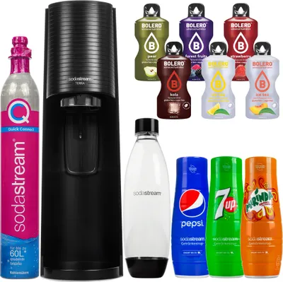 Produktbild von Zařízení Na Karbonování Vody Na Vodu Sodastream Terra + Pepsi Mirinda 7Up Sirupy + Bolero