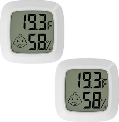 Produktbild von Thermometer, Feuchtigkeitsmesser, šH, Aquarium-Thermometer, Hygrometer, Reptilien-Aquarium-Thermometer, Innenthermometer mit Luftfeuchtigkeits-LED-Ausdrucksanzeige