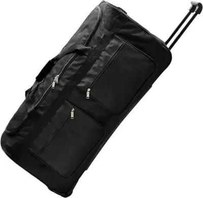 Productafbeelding van Famanu reistas met wielen - Weekendtas - 45x36x90 cm - 146 liter - Zwart