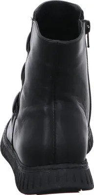 Produktbild von Gemini Damen Stiefelette Leder Boot mit Knöpfen und sportlicher Sohle 033503-02, Größe:38 EU, Farbe:Schwarz