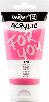 Produktbild von DFY Acrylfarbe Neon Rosa 75 ml
