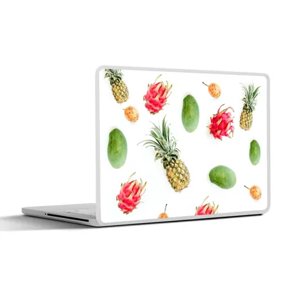 Produktbild von MuchoWow® Laptop Aufkleber Sticker Cover Tropisch - Obst - Ananas 40x30 cm - Laptop Dekoration - Selbstklebend