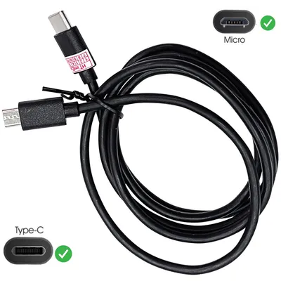 Produktbild von USB Adapter Typ C Stecker Smartphone Handy Tablet Micro USB auf USB C kabel 1m
