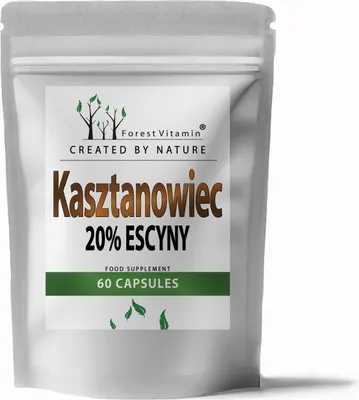 Immagine prodotto di Ippocastano 60 capsule - Estratto di ippocastano - 20% di escina - Forest Vitamin