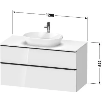 Produktbild von Duravit DE4969034550000 DN KWTU WH 1200x550x664 Az 1 Ei mr Mt