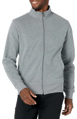 Produktbild von A. Essentials Herren Regular Fit Sweatjacke mit Stehkragen ohne Kapuze, Mittelgr