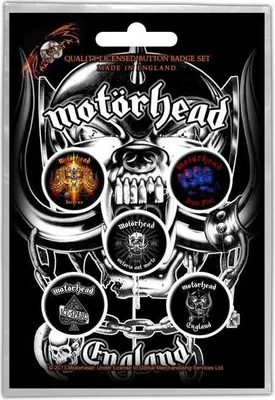 Produktbild von Motörhead Button Set Warpig Anstecker Motorhead Buttons