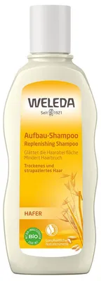 Obrázek produktu pro Weleda Oat Replenishing, 190 ml, Šampon, Neprofesionální, Poškozené vlasy, Suché vlasy, Vyhlazující, Posilující, CEDAR, Tonkové boby