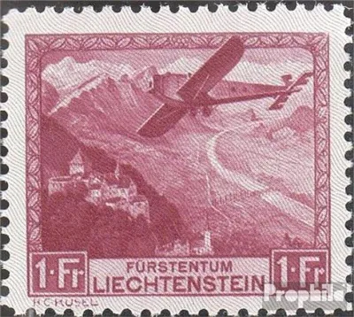 Produktbild von Briefmarken Liechtenstein 1930 Mi 113 gestempelt Flugzeug