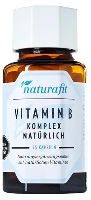 Produktbild von naturafit Vitamin B Komplex natürlich Kapseln, 75 St. Kapseln