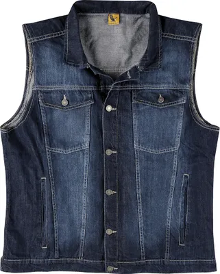 Produktbild von Abraxas Jeans-Weste blau stonewash Übergröße