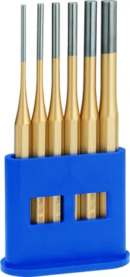 Produktbild von Rennsteig Splintentreibersatz 6tlg 3 / 4 / 5 / 6 / 8 / 10mm im Kunststoff-Halter - R425 170 0