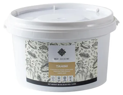 Produktbild von MED CUISINE Tahini Natural 2500g – 100% natürliche Sesampaste, cremig & vielseitig