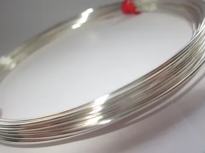 Sterlingsilber 925 Runddraht 0,4 mm halbhart, 1 m