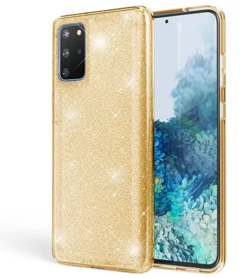 Zdjęcie produktu dla NALIA Glitter Case dla Samsung Galaxy S20 Plus, Diamond Protective Cover Mobile Phone Case Gold