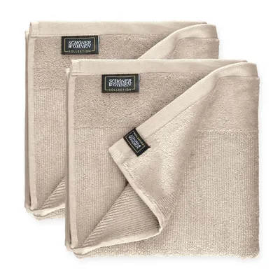 Image de Schöner Wohnen Set de 2 serviettes Sense Couleur beige Taille 50x100