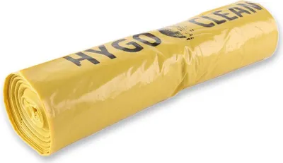 Produktbild von Müllsäcke 240 Liter LDPE 9x10 Stück 40 my 115x135 cm 100 % Recyclingmaterial Gelb