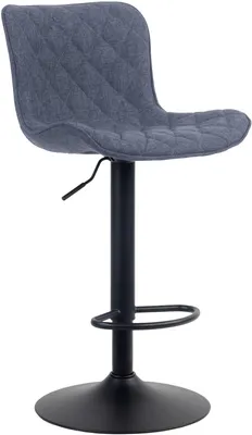 Produktbild von CLP Barhocker Emma höhenverstellbar und 360 drehbar blau Material Stoff