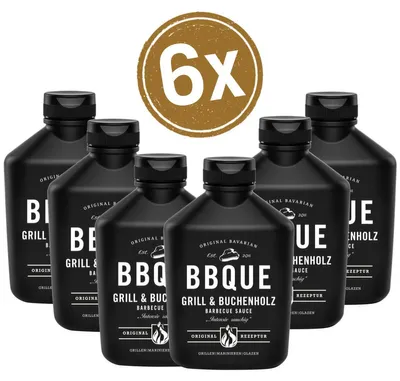 Produktbild von BBQUE Grill & Buchenholz - 6x 400ml
