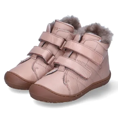 Image de Bisgaard - Bottines d'hiver pour enfant, modèle HALE V LAMB, en cuir, couleur rose, taille 22