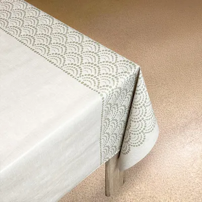 Produktbild von Wachstuchtischdecke 140x100 cm - Elegant - Wachstischdecke mit wasserabweisender und lebensmittelecht PVC-Beschichtung - Outdoor-Tischdecken für Garten, Küche - Tischdecke wetterfest