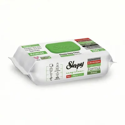 Produktbild von Sleepy Easy Clean Oberflächenreinigungstücher – 6x100 Anannas + Glasreiniger GRATIS