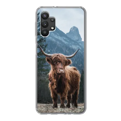 Produktbild von MuchoWow® Handyhülle Schutzhülle Hülle für Samsung Galaxy A32 5G Schottische Highlander - Tiere - Landschaft Silikon Softcase Handy Hülle - Softcase