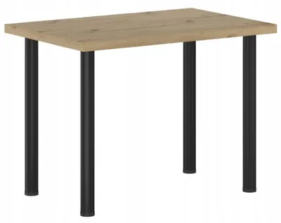Zdjęcie produktu dla Stół do jadalni 67 x 101 cm kolor czarny i dąb artisan FURNITEX ST(B)-FX