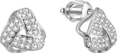 Image de Boucles d'oreilles en argent avec zircons AGUP1573S