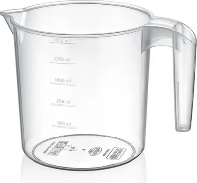 Obrázok produktu pre Kruhová odmerka 1000 ml, priehľadná